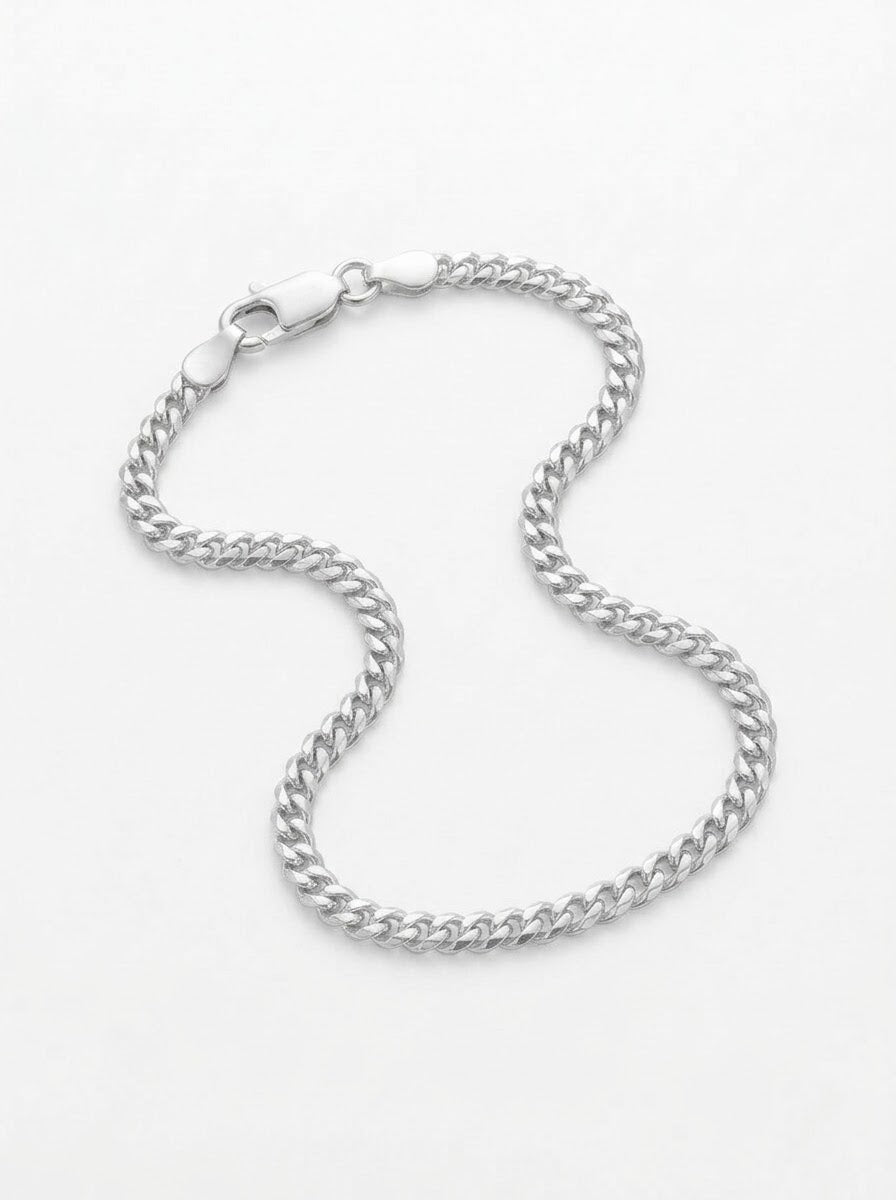 PULSERA MASCULINA DE PLATA PANCER DELGADA
