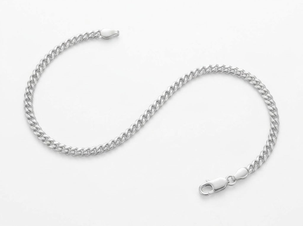 PULSERA MASCULINA DE PLATA PANCER DELGADA