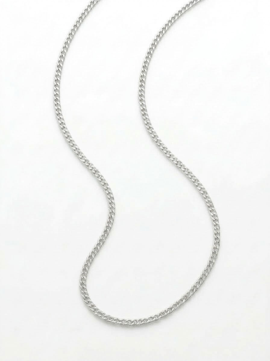 CADENA MASCULINA DE PLATA LOMO DE CORVINA