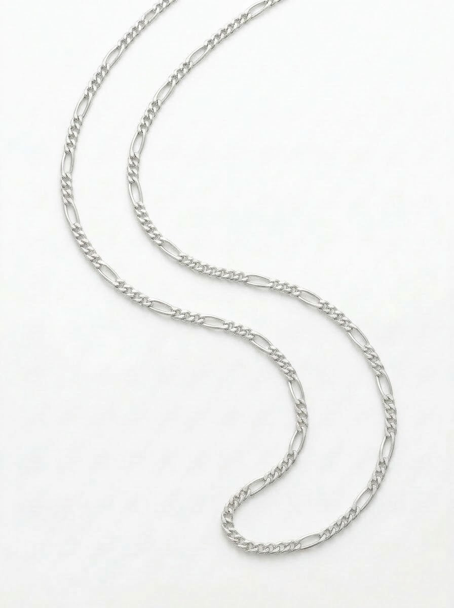 CADENA MASCULINA DE PLATA FIGARO CARTIER DELGADO