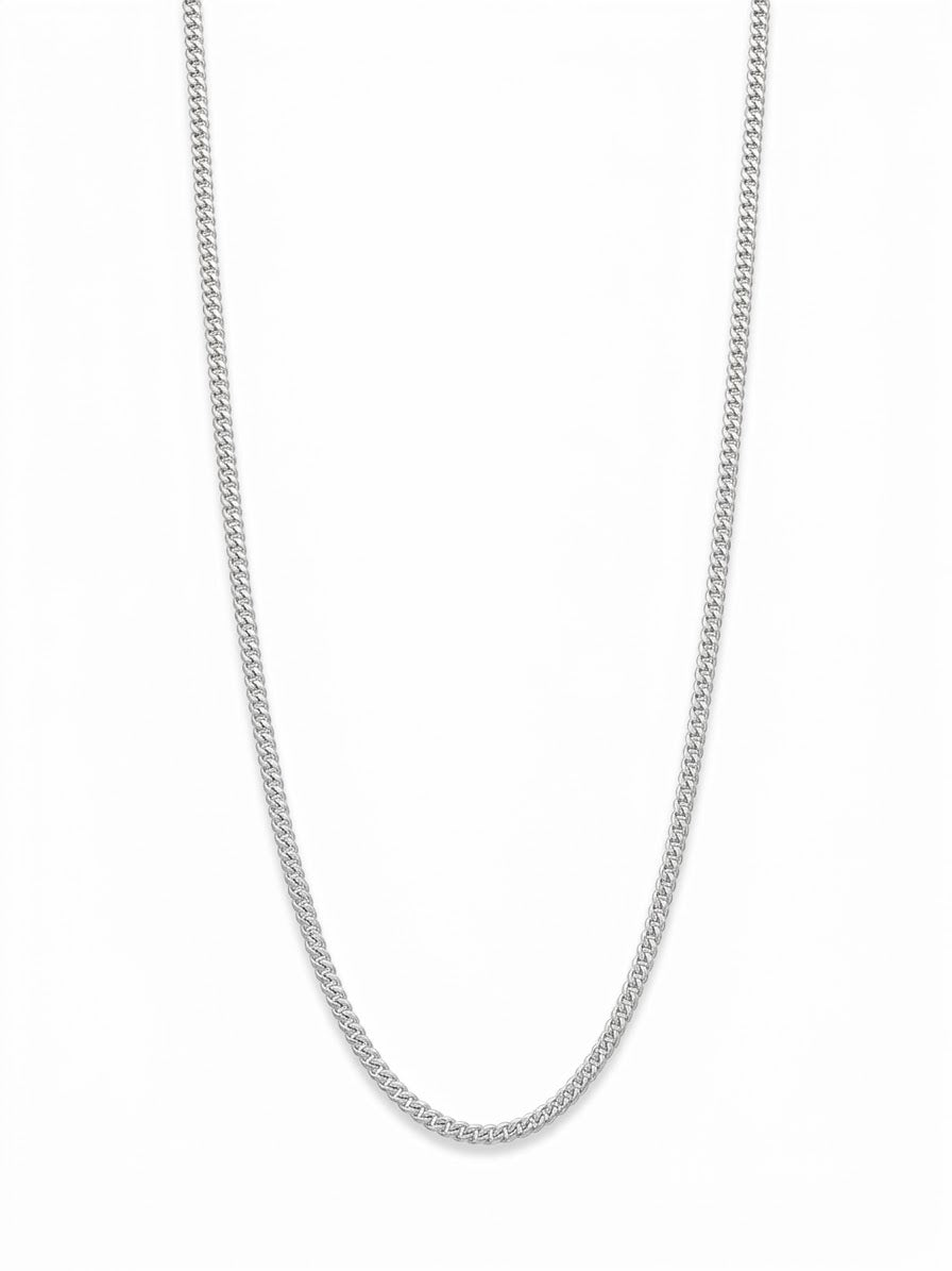 CADENA MASCULINA DE PLATA LOMO DE CORVINA