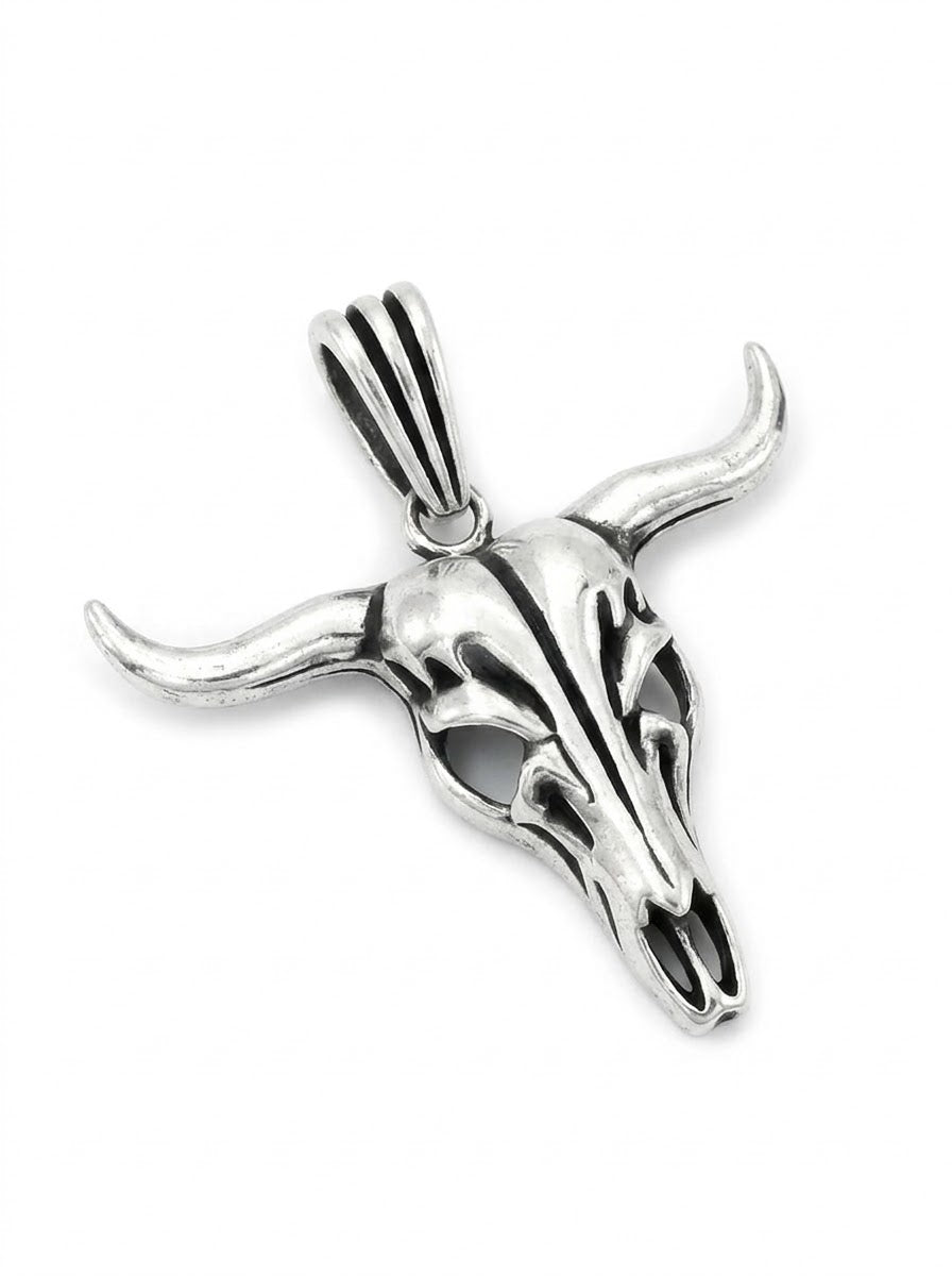 DIJE DE PLATA CABEZA DE TORO