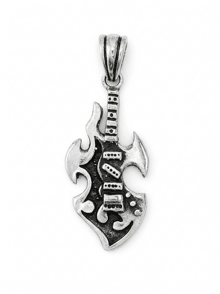 DIJE DE PLATA GUITARRA ELECTRICA