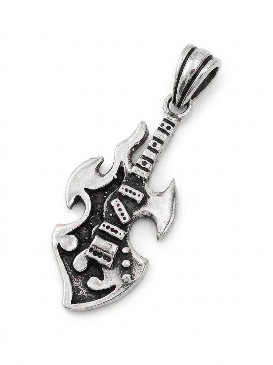 DIJE DE PLATA GUITARRA ELECTRICA