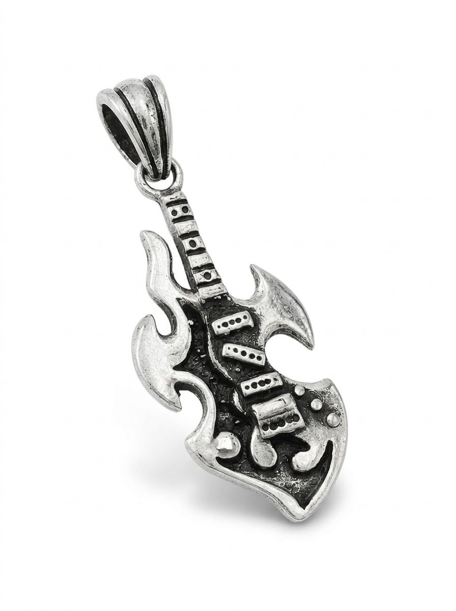 DIJE DE PLATA GUITARRA ELECTRICA