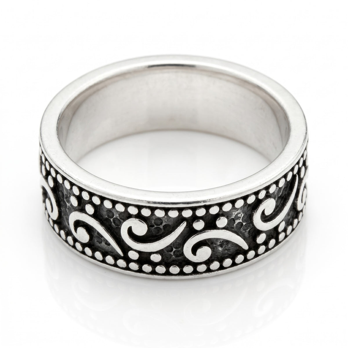 ANILLO MASCULINO DE PLATA QUEMADA