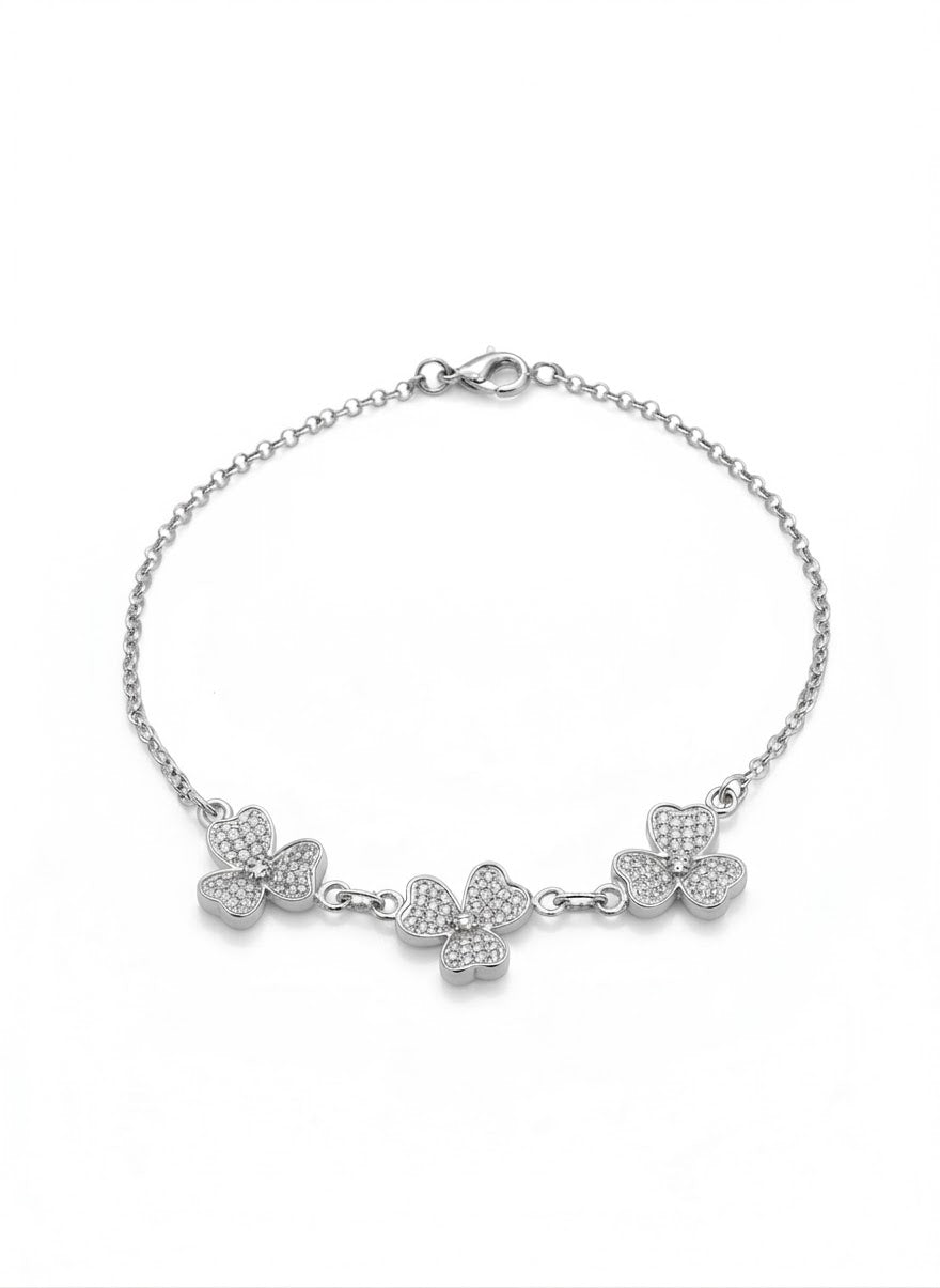 PULSERA DE PLATA TREBOL