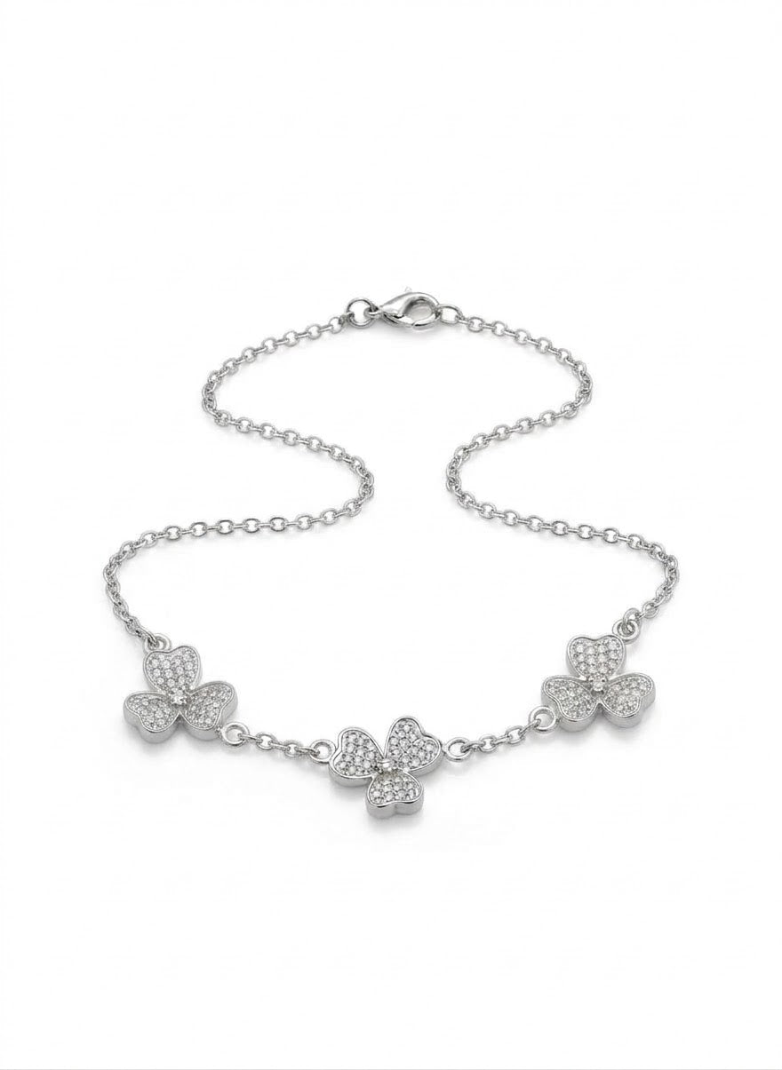 PULSERA DE PLATA TREBOL