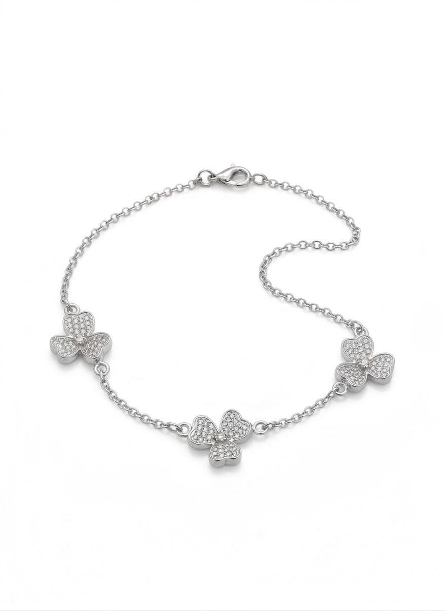 PULSERA DE PLATA TREBOL