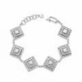 PULSERA DE PLATA FEMENINA ROMBO