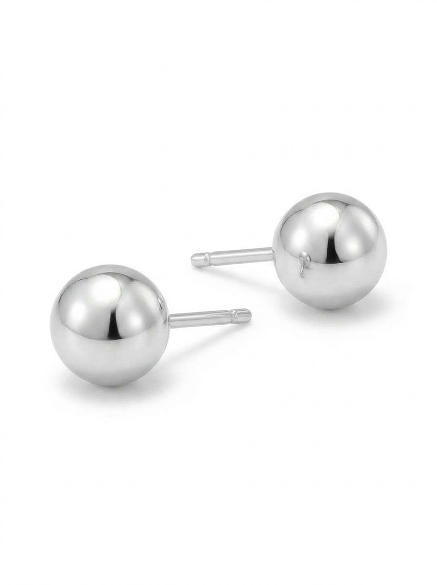 ARETE DE PLATA BOLA PEGADO