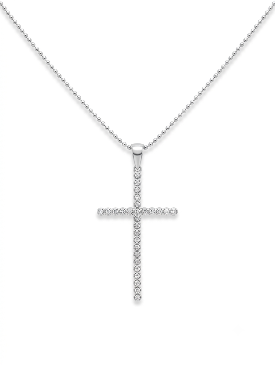 COLLAR DE PLATA CRUZ