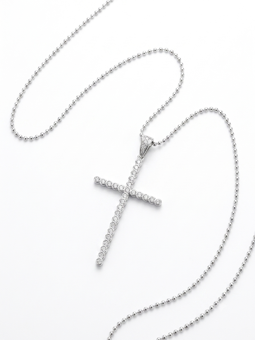 COLLAR DE PLATA CRUZ