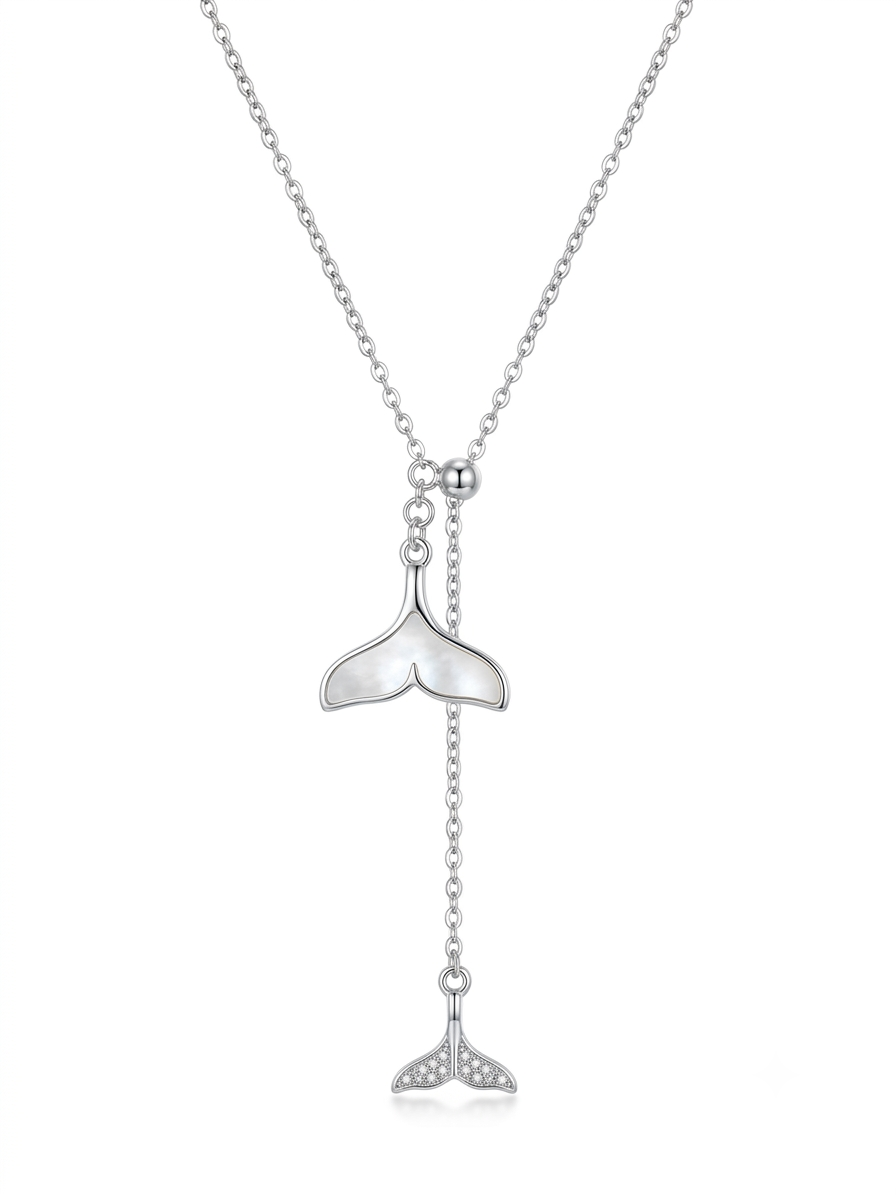 COLLAR DE PLATA COLA DE BALLENA