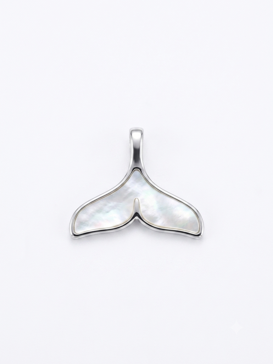 COLLAR DE PLATA COLA DE BALLENA