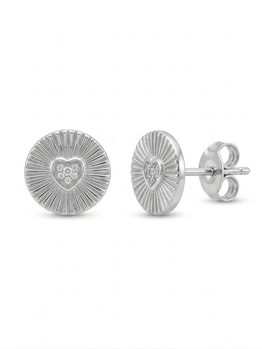 CONJUNTO DE PLATA ARETE Y COLLAR MODERNO