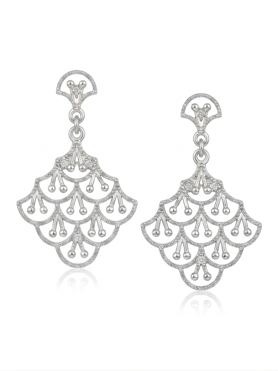 JUEGO DE PLATA ARETE Y COLLAR MARINERA