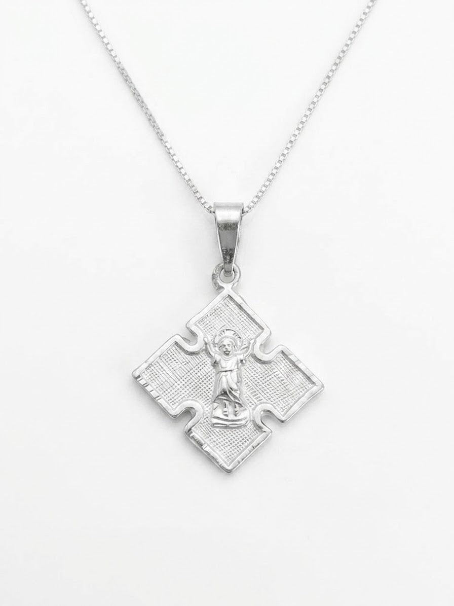 COLLAR DE PLATA DIVINO NIÑO JESUS
