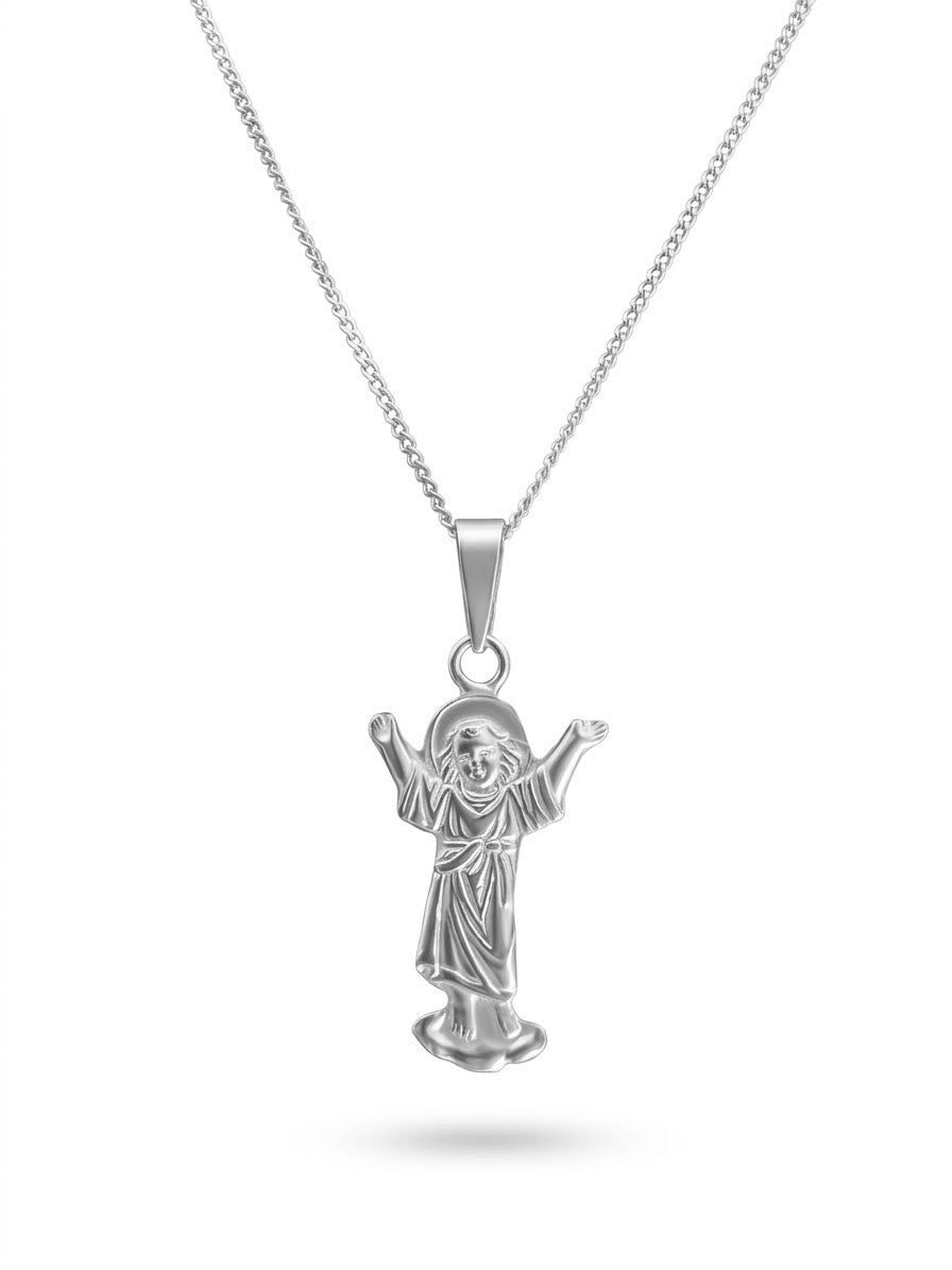 COLLAR DE PLATA DIVINO NIÑO JESUS