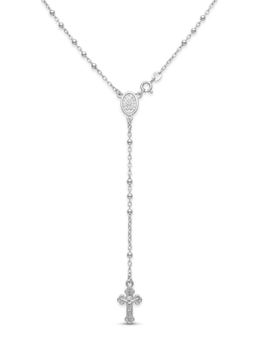 COLLAR DE PLATA ROSARIO