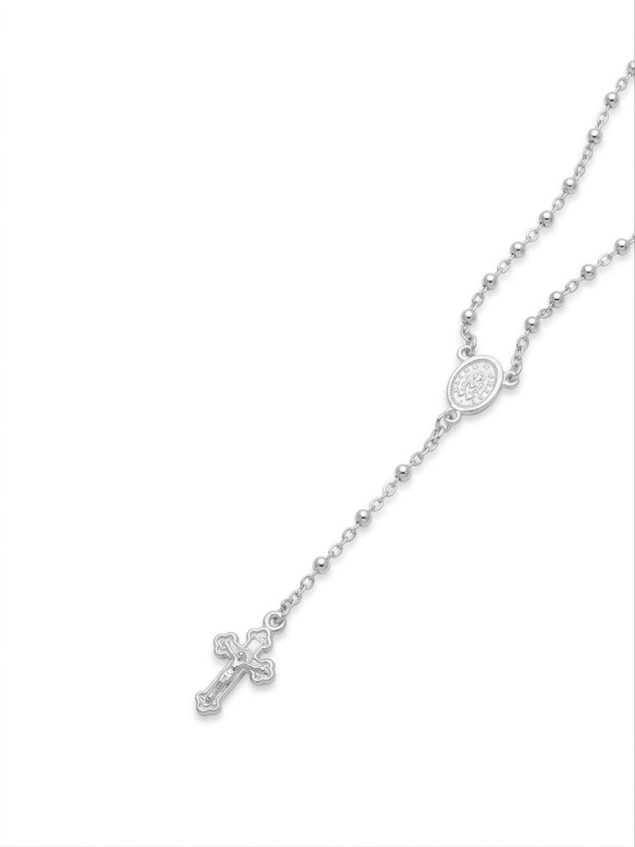 COLLAR DE PLATA ROSARIO