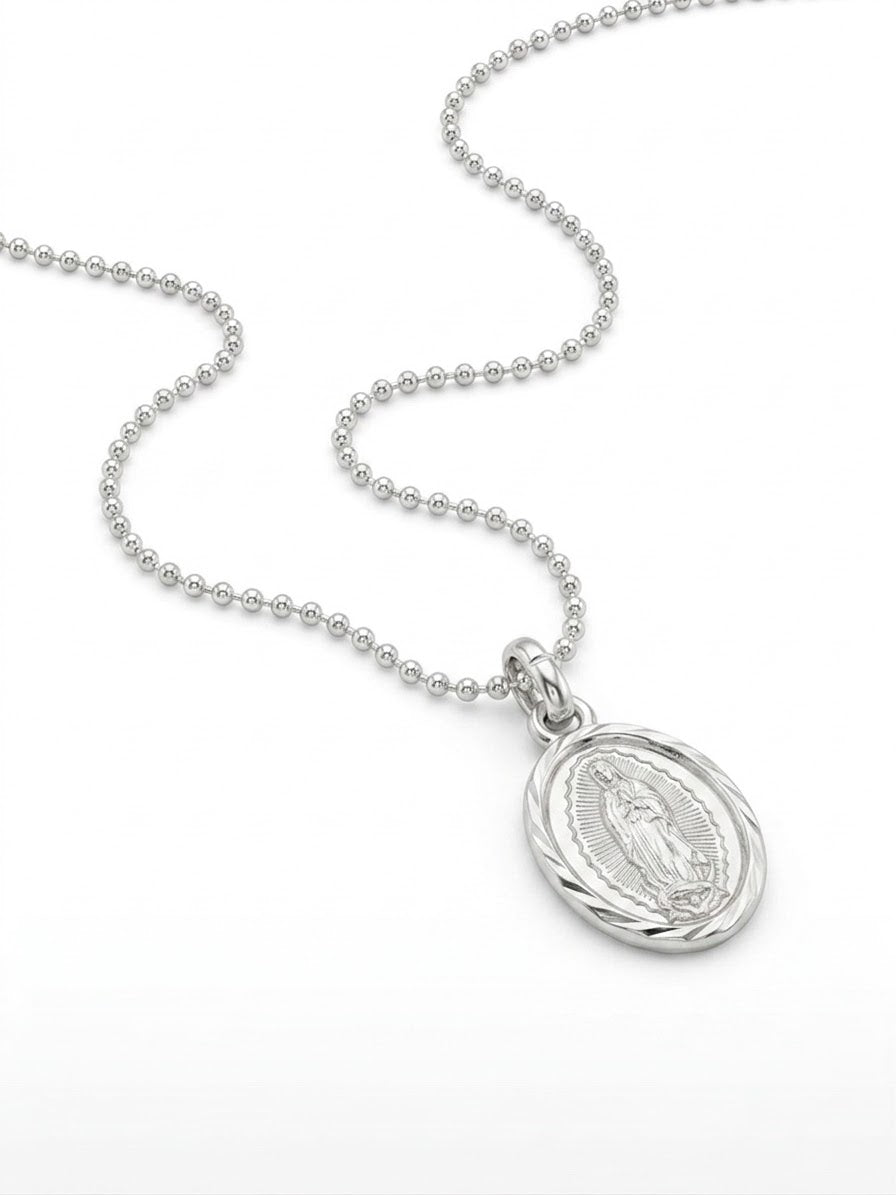 COLLAR DE PLATA VIRGEN DE GUADALUPE