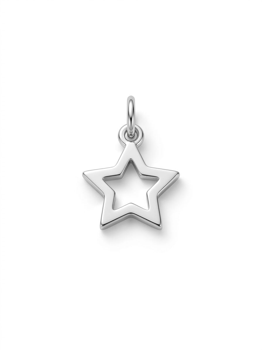 COLLAR DE PLATA ESTRELLAS