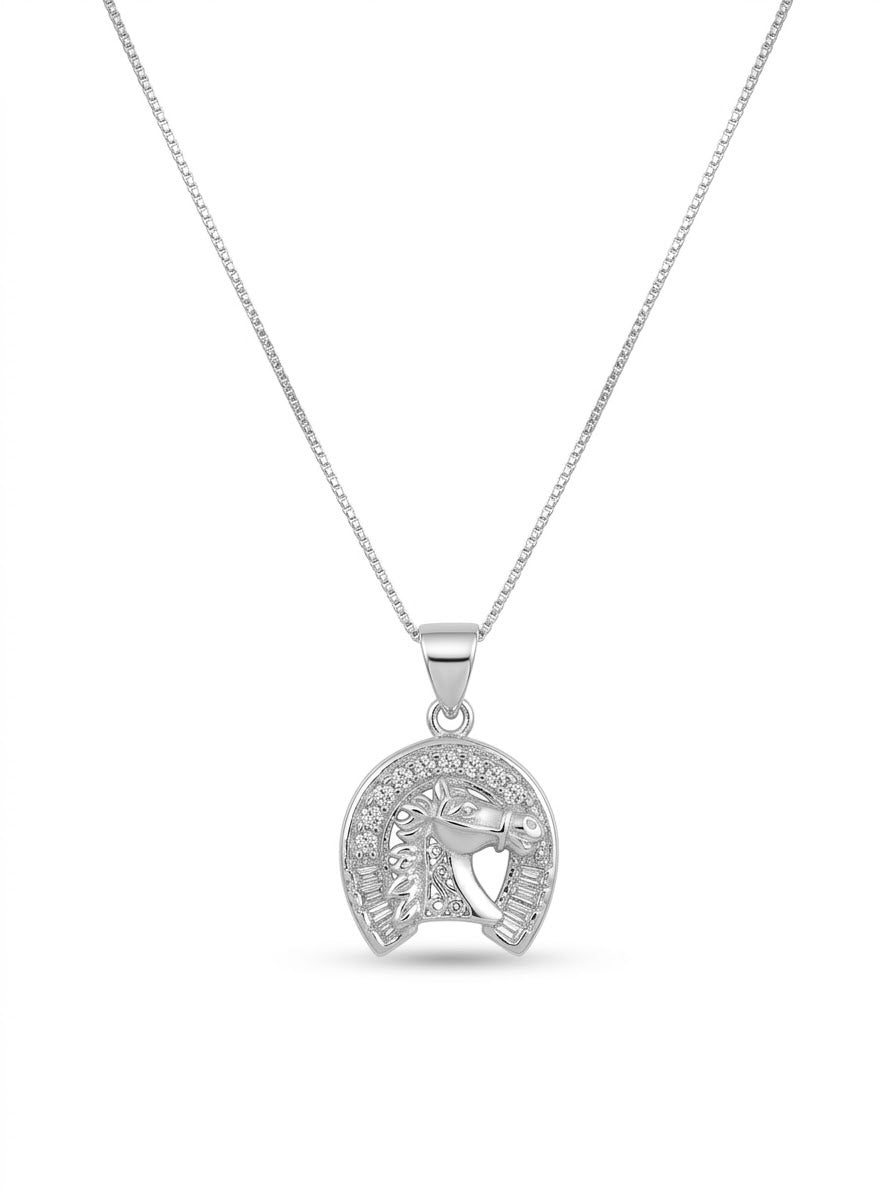 COLLAR DE PLATA HERRADURA DE CABALLO