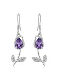 ARETE FLOR MORADA