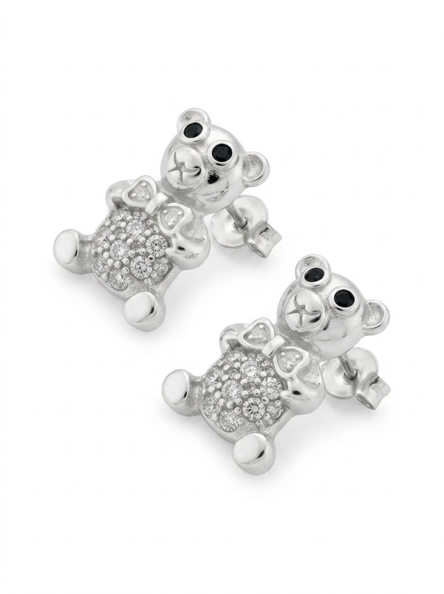 ARETE DE PLATA PEGADO OSITO