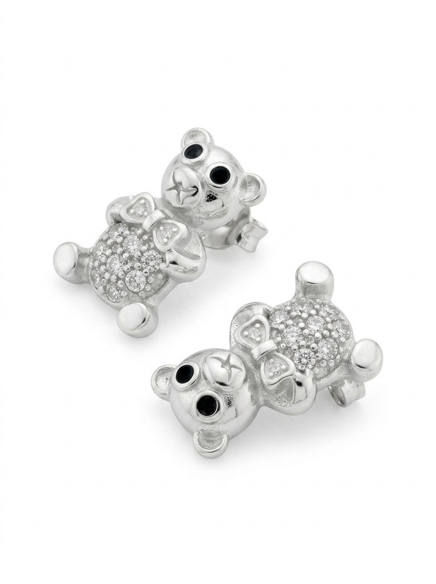 ARETE DE PLATA PEGADO OSITO