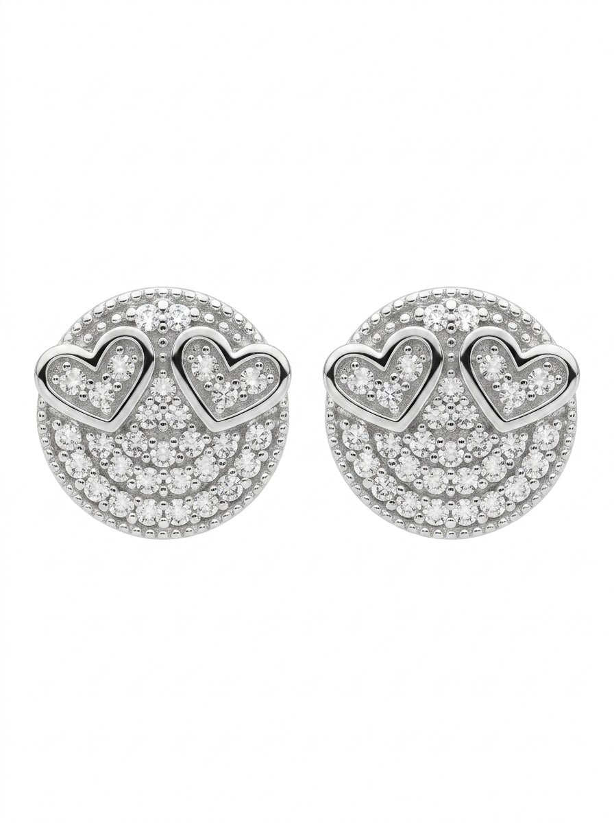 ARETE DE PLATA CARITA ENAMORADA