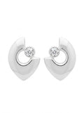 ARETE DE PLATA PEGADO LISO MODERNO