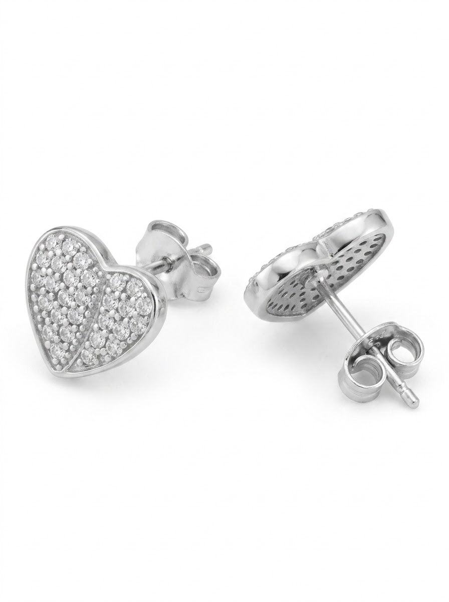 ARETE DE PLATA CORAZÓN PEGADO