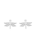 ARETE DE PLATA PEGADO LIBÉLULA