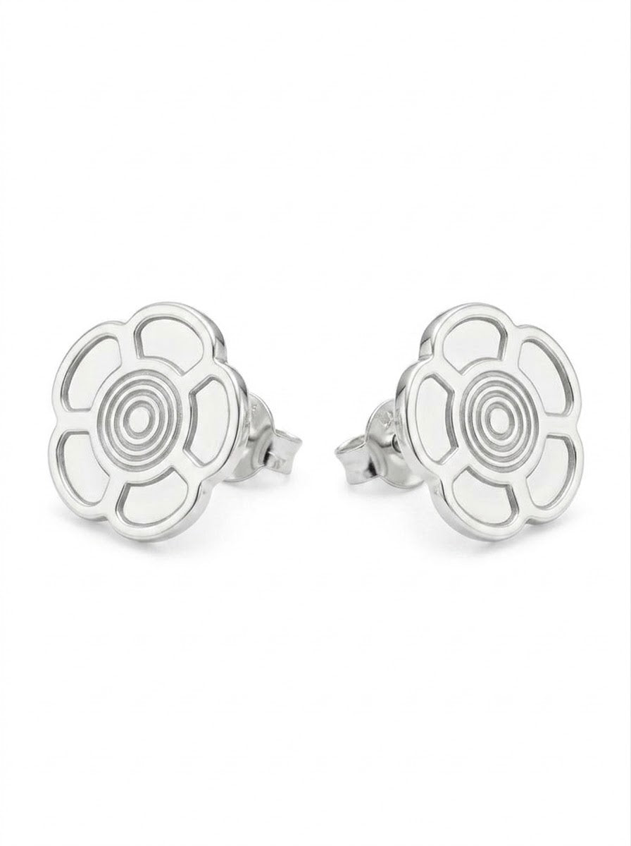 ARETE DE PLATA PEQUEÑO FLOR