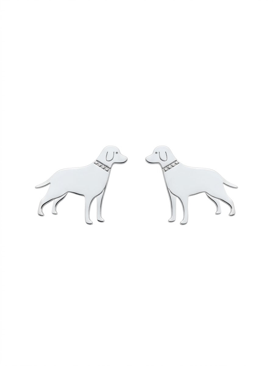 ARETE DE PLATA PEGADO PERRITO