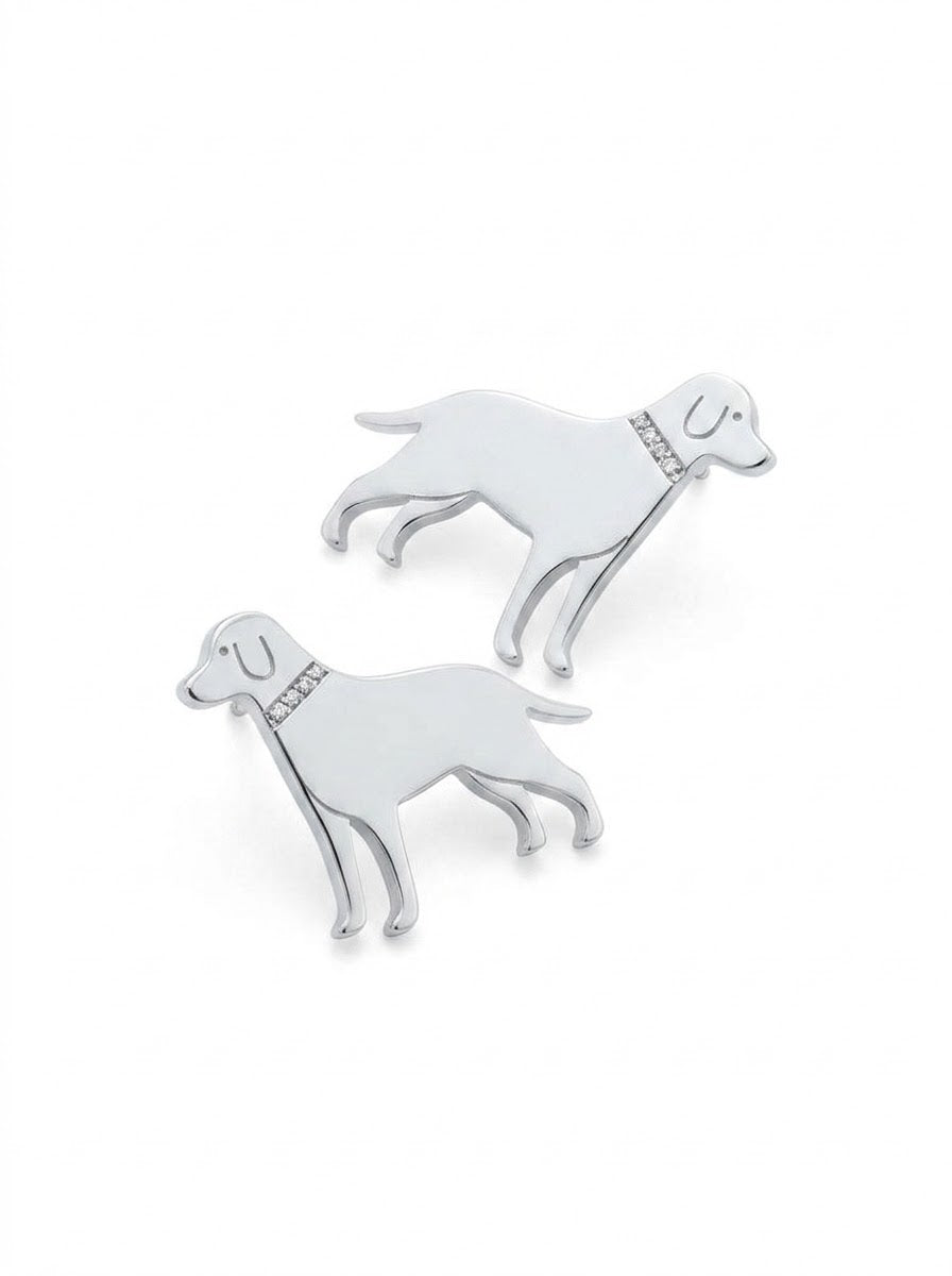 ARETE DE PLATA PEGADO PERRITO