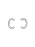 ARETE DE PLATA PEGADO PEQUEÑO TIPO C