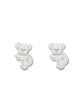 ARETE PEGADO DE PLATA KOALA MINI
