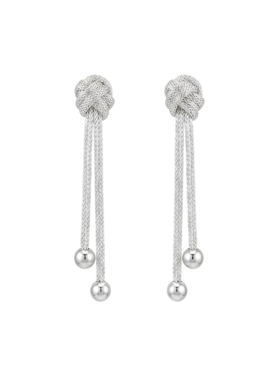 ARETE DE PLATA BOLITAS COLGANTE