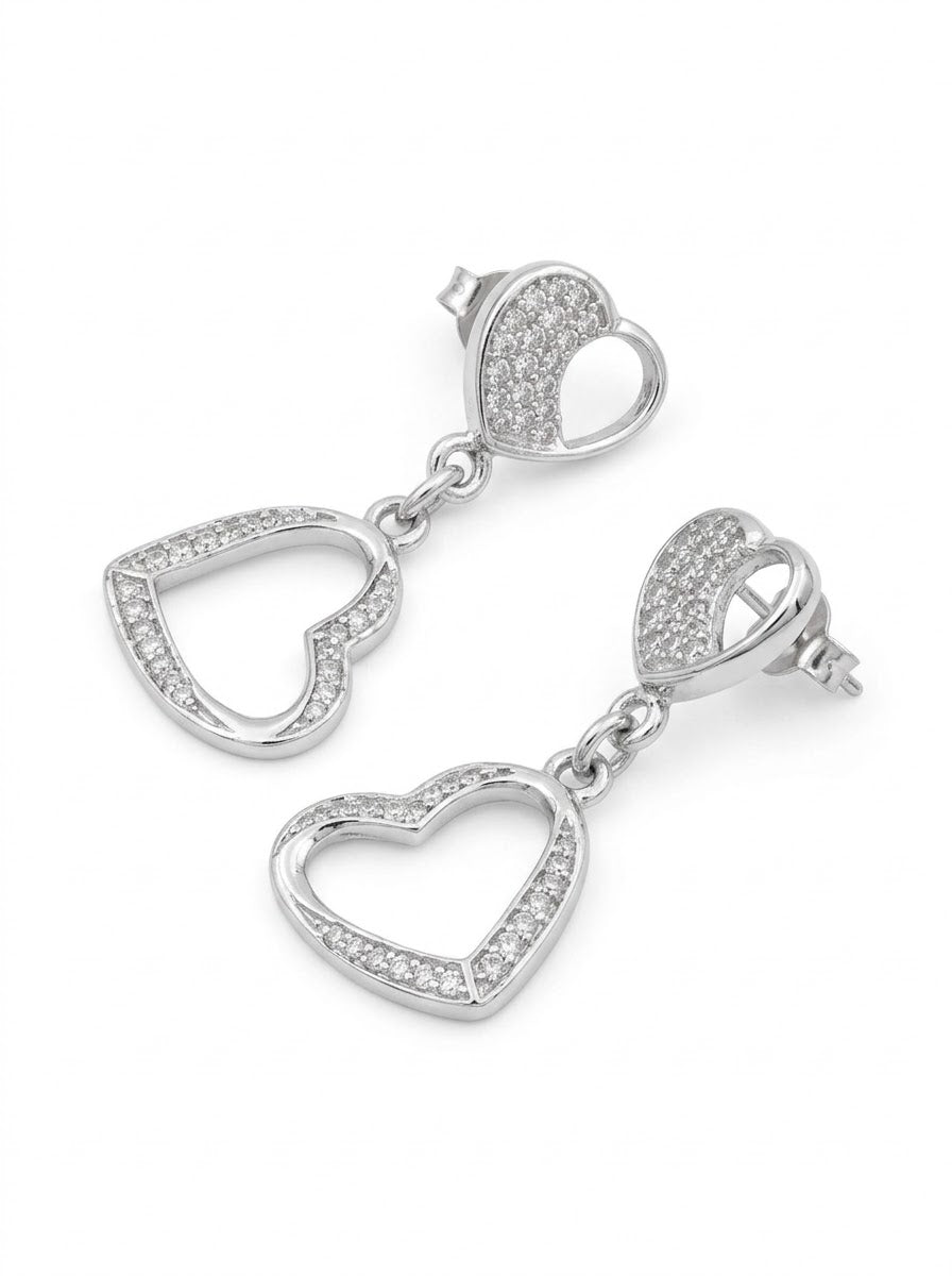 ARETE DE PLATA CORAZONES