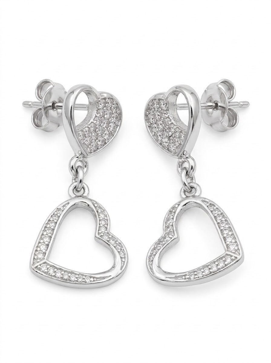ARETE DE PLATA CORAZONES