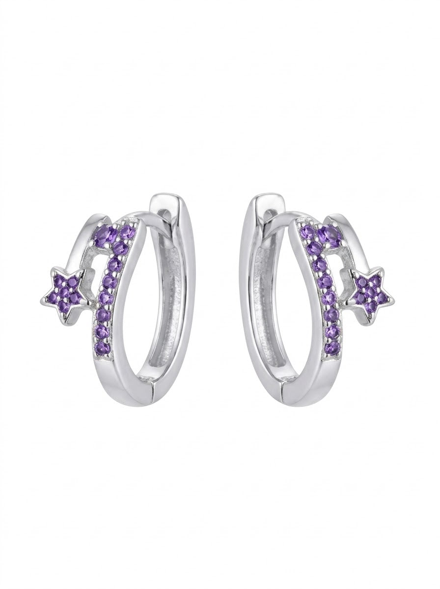 ARGOLLA DE PLATA MORADO