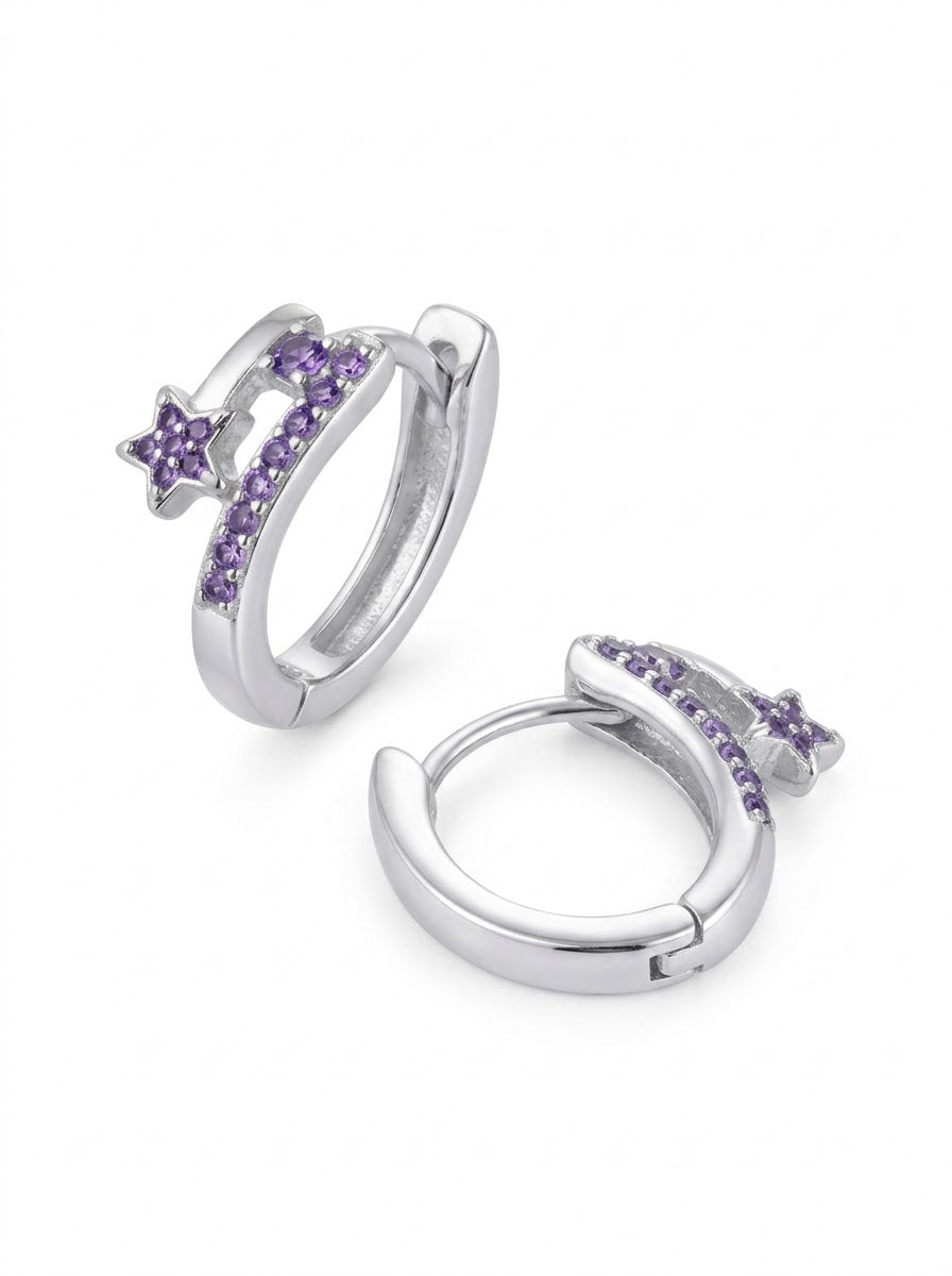 ARGOLLA DE PLATA MORADO