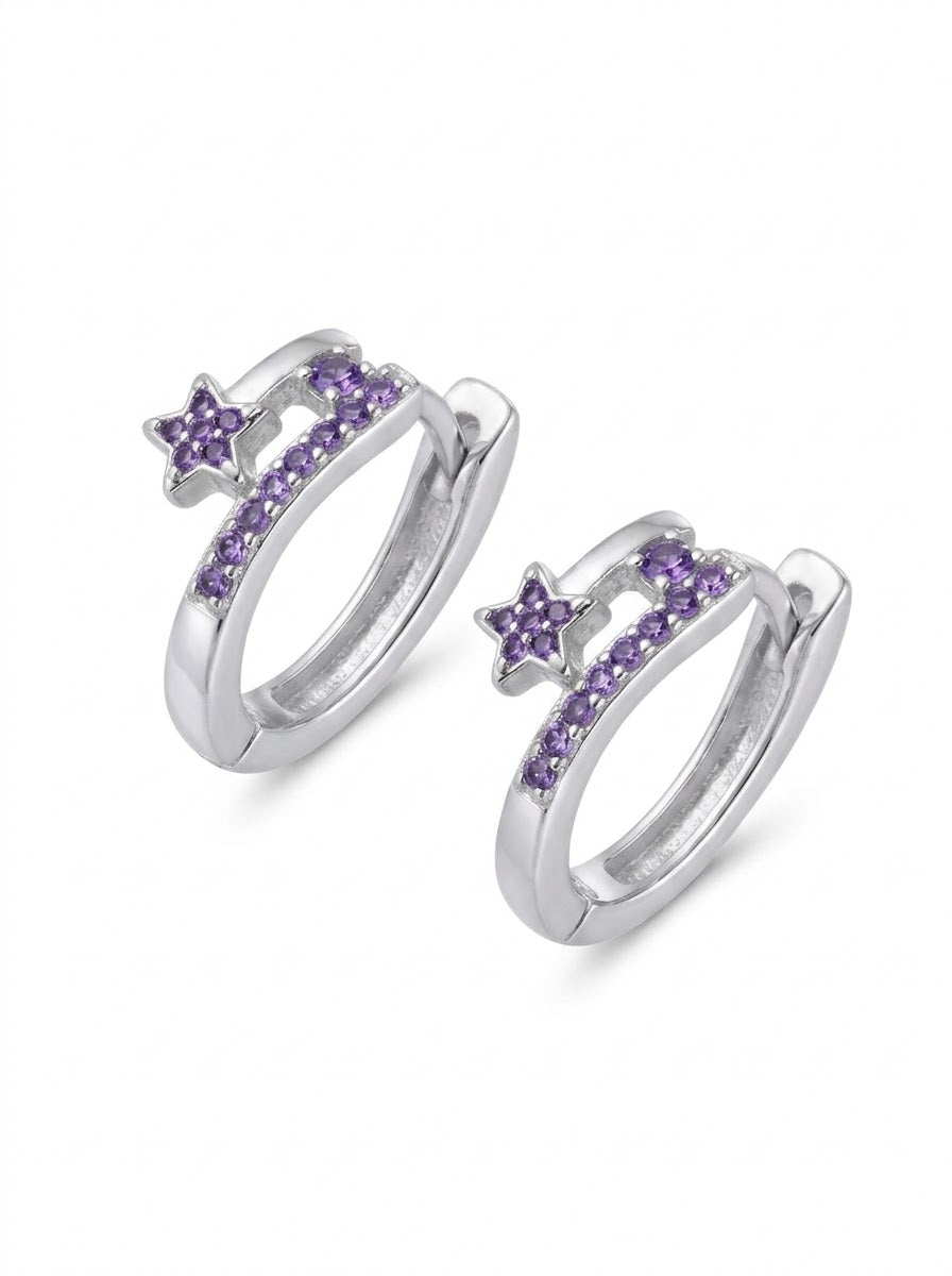 ARGOLLA DE PLATA MORADO