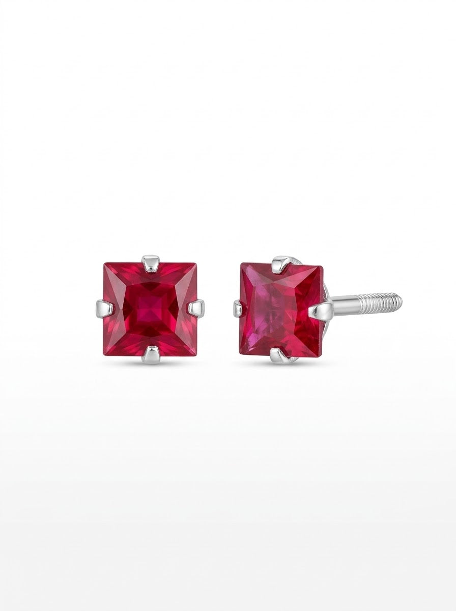 ARETE DE PLATA PEGADO VINO