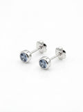 ARETE DE PLATA PEGADO CIRCÓN CELESTE