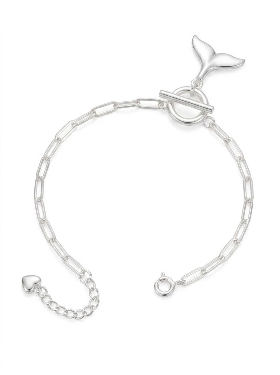 PULSERA FEMENINA DE PLATA COLA DE SIRENA
