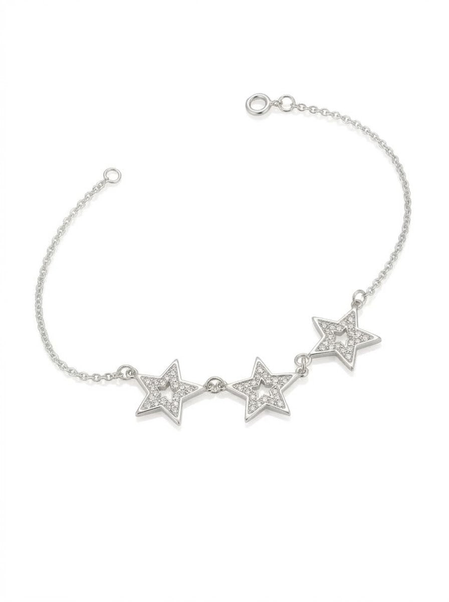 PULSERA DE PLATA ESTRELLAS